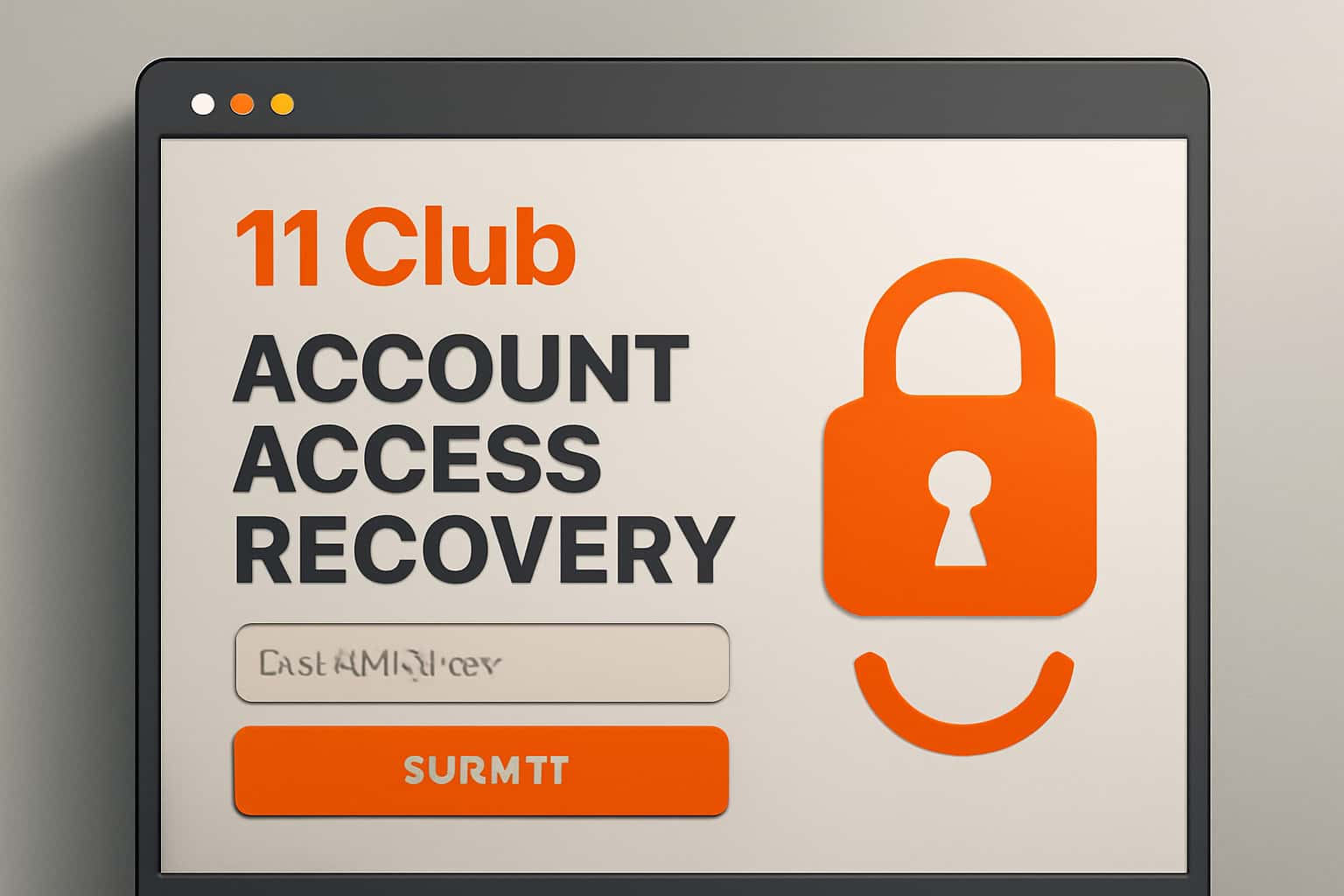 An informative visual representation of the 11 Club Account Access Recovery process.