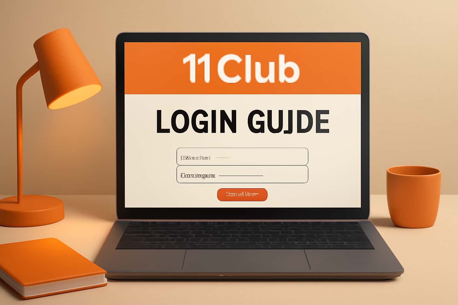 Illustration representing the 11 Club Login process
