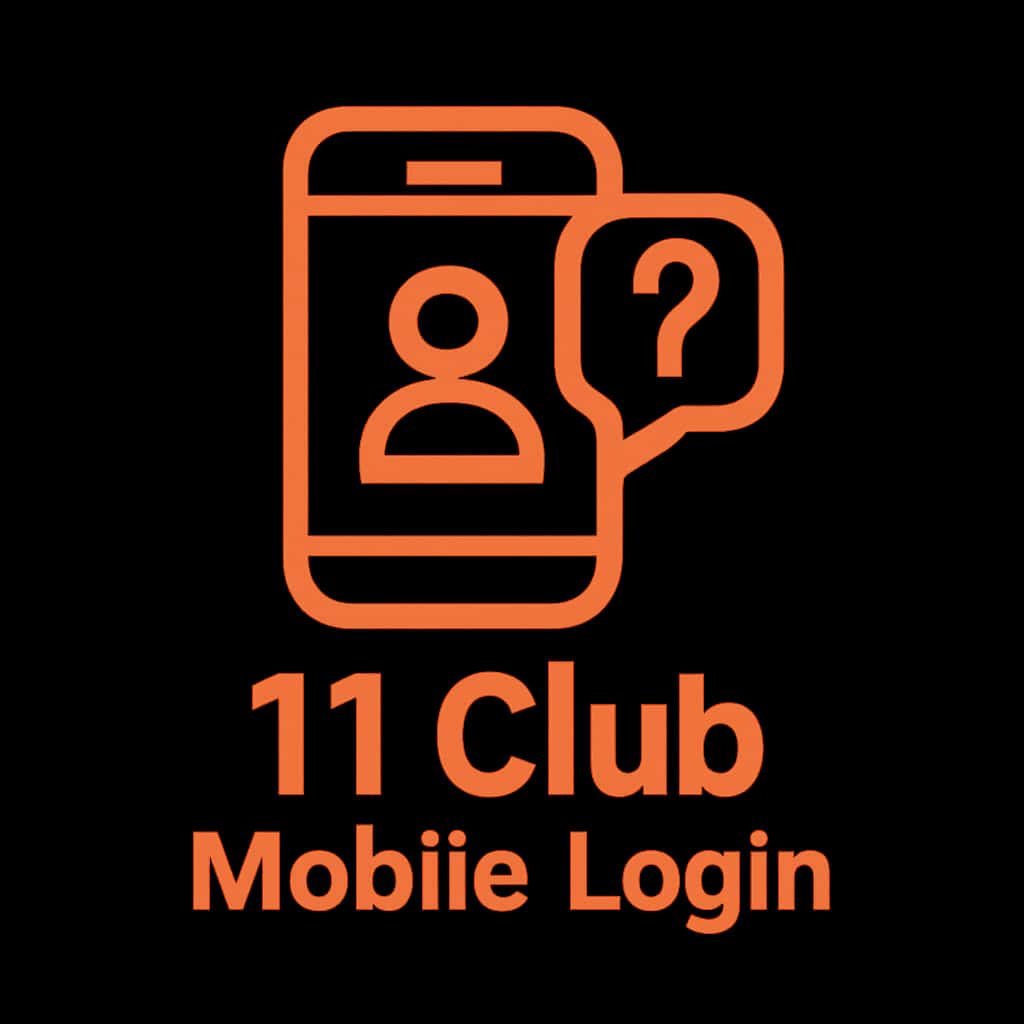 An icon representing 11 Club Mobile Login, designed for clarity and professionalism.