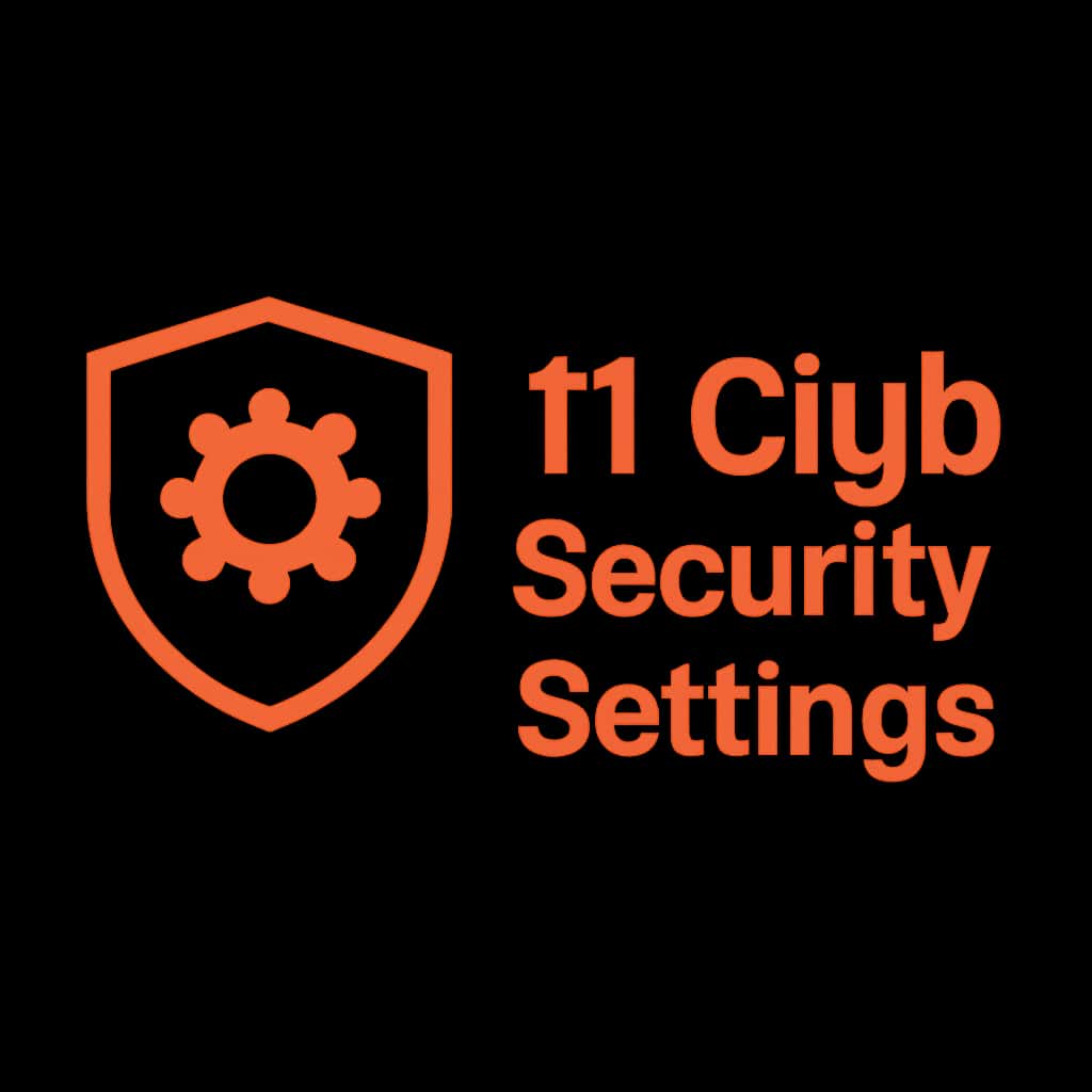 A simple and professional icon for 11 Club Security Settings, featuring #ff6600.