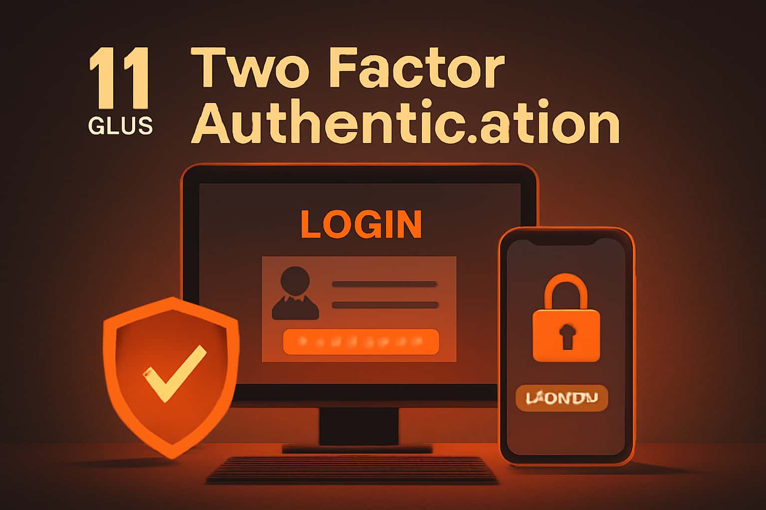 A high-tech representation of 11 Club Two Factor Authentication in a secure environment.