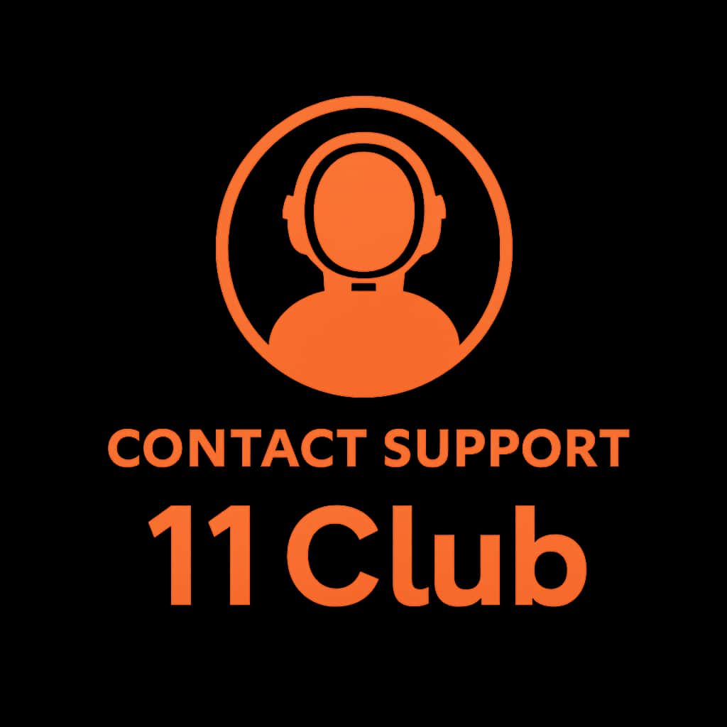 Icon for Contact Support 11 Club.