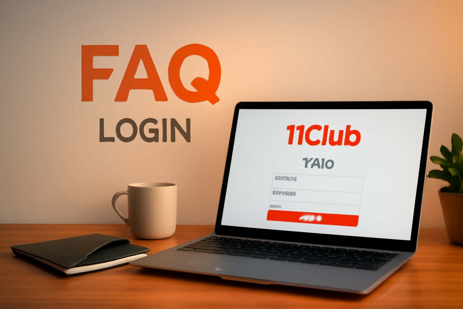 An informative visual representation regarding the 11 Club login process, featuring the text 11 Club prominently.