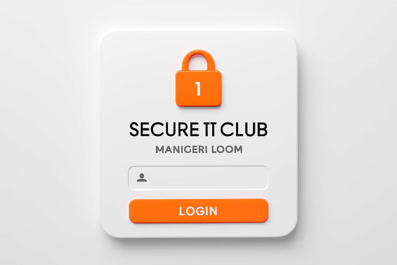 Secure 11 Club Member Login Interface