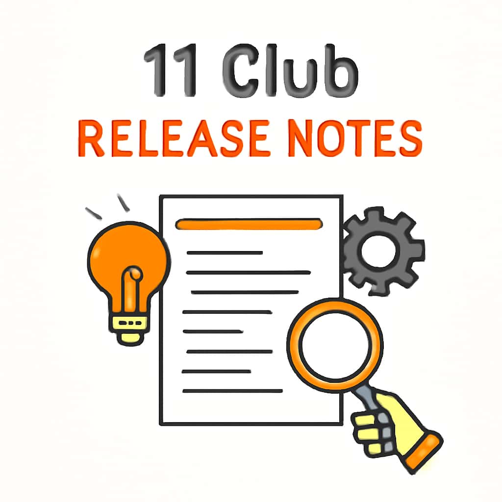 An educational diagram detailing the features of the 11 Club.