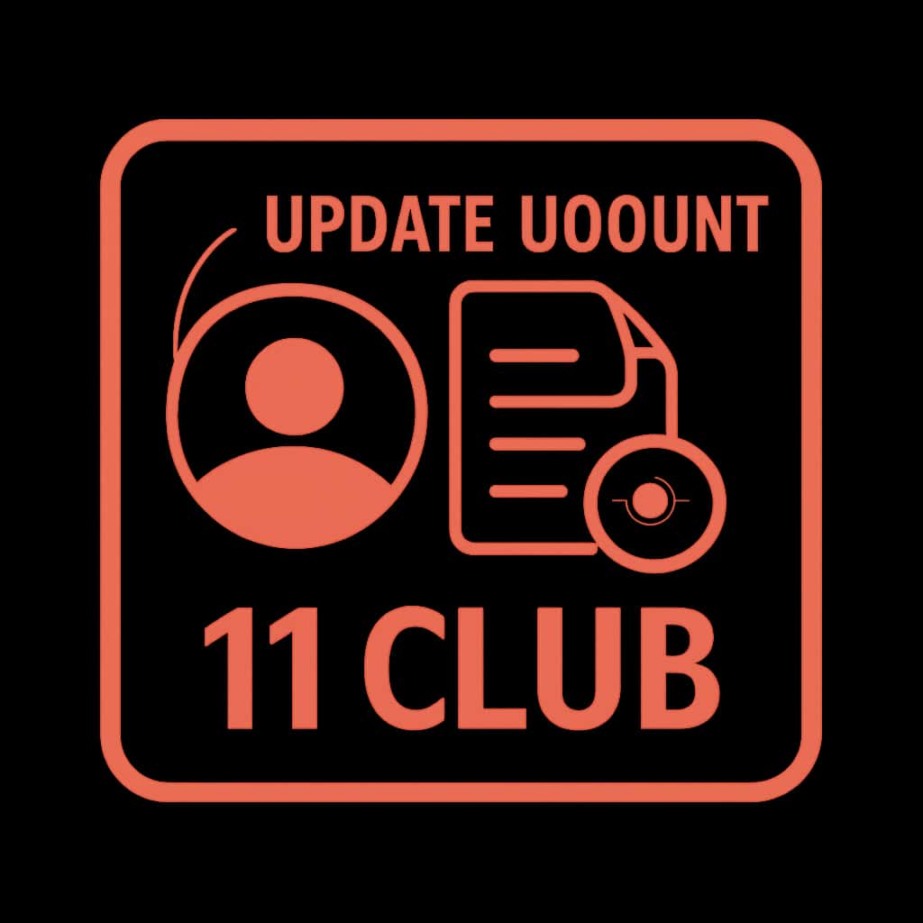 Icon representing account information update services.